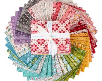 Riley Blake Cotton Shades Rainforest Fat Quarter Bundle - 9 Pieces 18x22 Inch Fabric