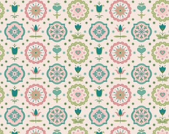 Spring Charm Lagoon 108&quot; Wide Back, Piece & Plenty by Lori Holt of Bee in my Bonnet for Riley Blake Designs, WB15896-LAGOON, New