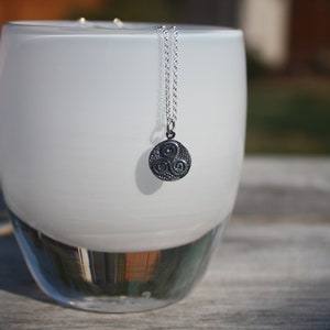 Triskelion Sterling Silver Necklace