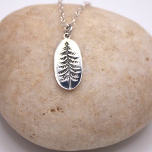 Sterling Silver Evergreen Tree Necklace
