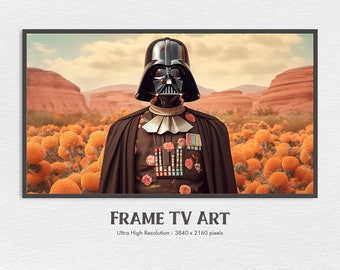 Darth Vader Samsung Frame TV Art: Floral Cape (Digital Download)