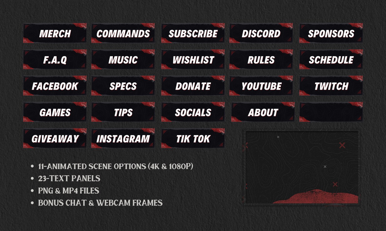 Glitch Twitch Stream Overlay: Animated 4K Overlay Pack (digital ...