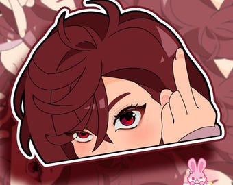 Dandadan Car Stickers Funny Anime Peeker