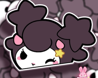 Kawaii Sheep Sticker Animal Vinyl Cute Girly Car Sticker Peeker