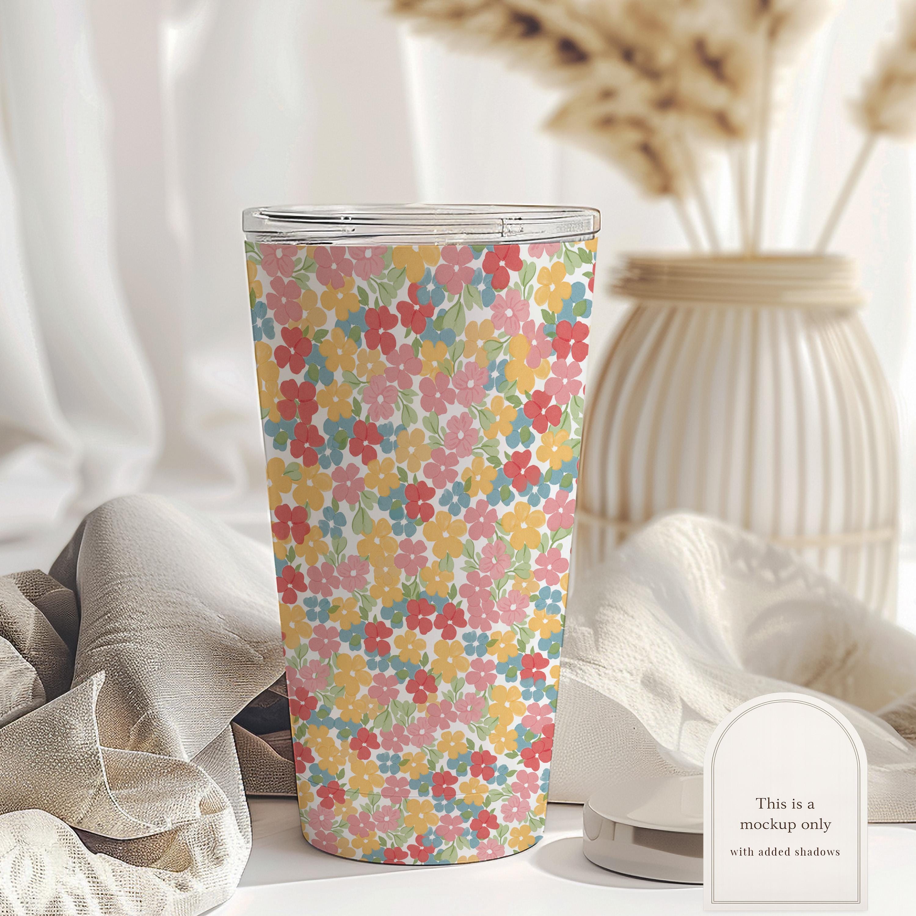 Pastel Ditsy Floral Pattern JPEG, Seamless Nursery Digital Paper ...