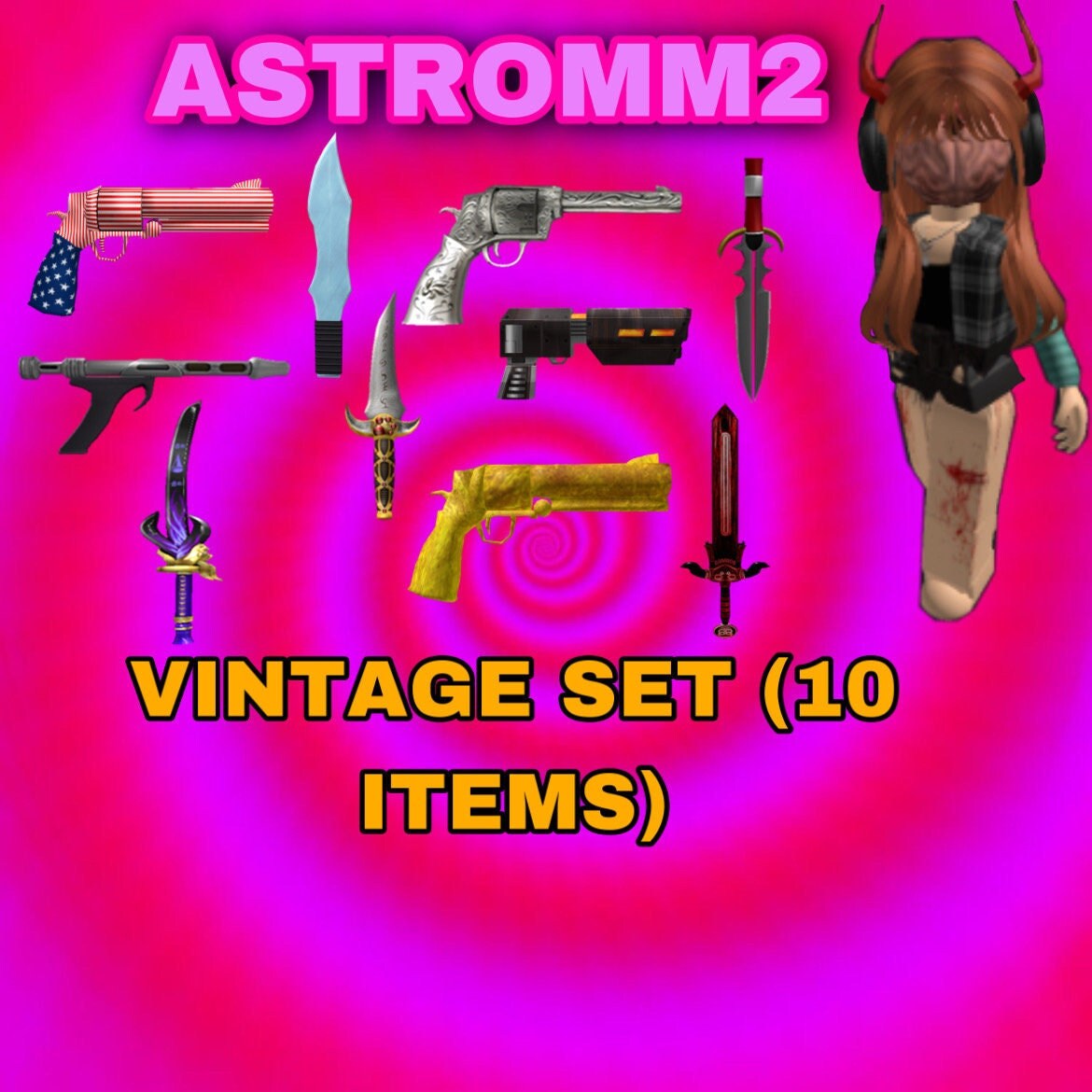 VINTAGE SET MM2 total of 10 Items very Cheap Etsy UK