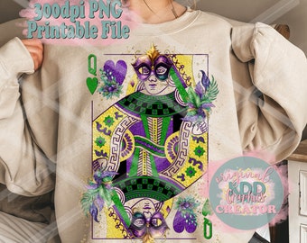 mardi gras queen of hearts