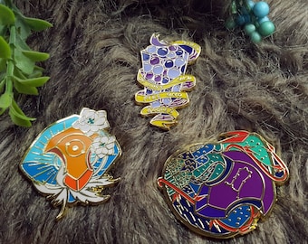 FFXIV Hard Enamel Pins (set of 3)