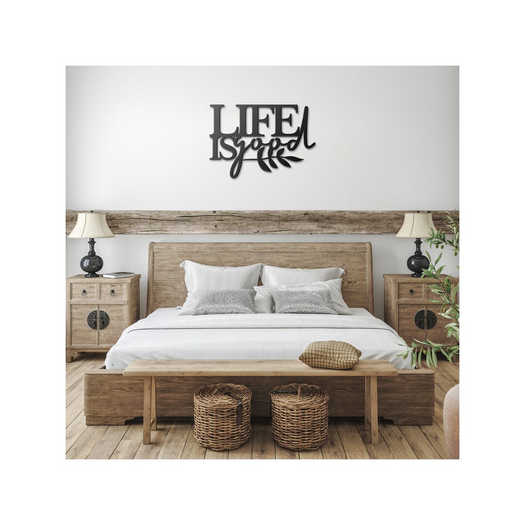 Life is Good Sign, Custom Metal Sign, Metal Quote Sign, Positive Quote