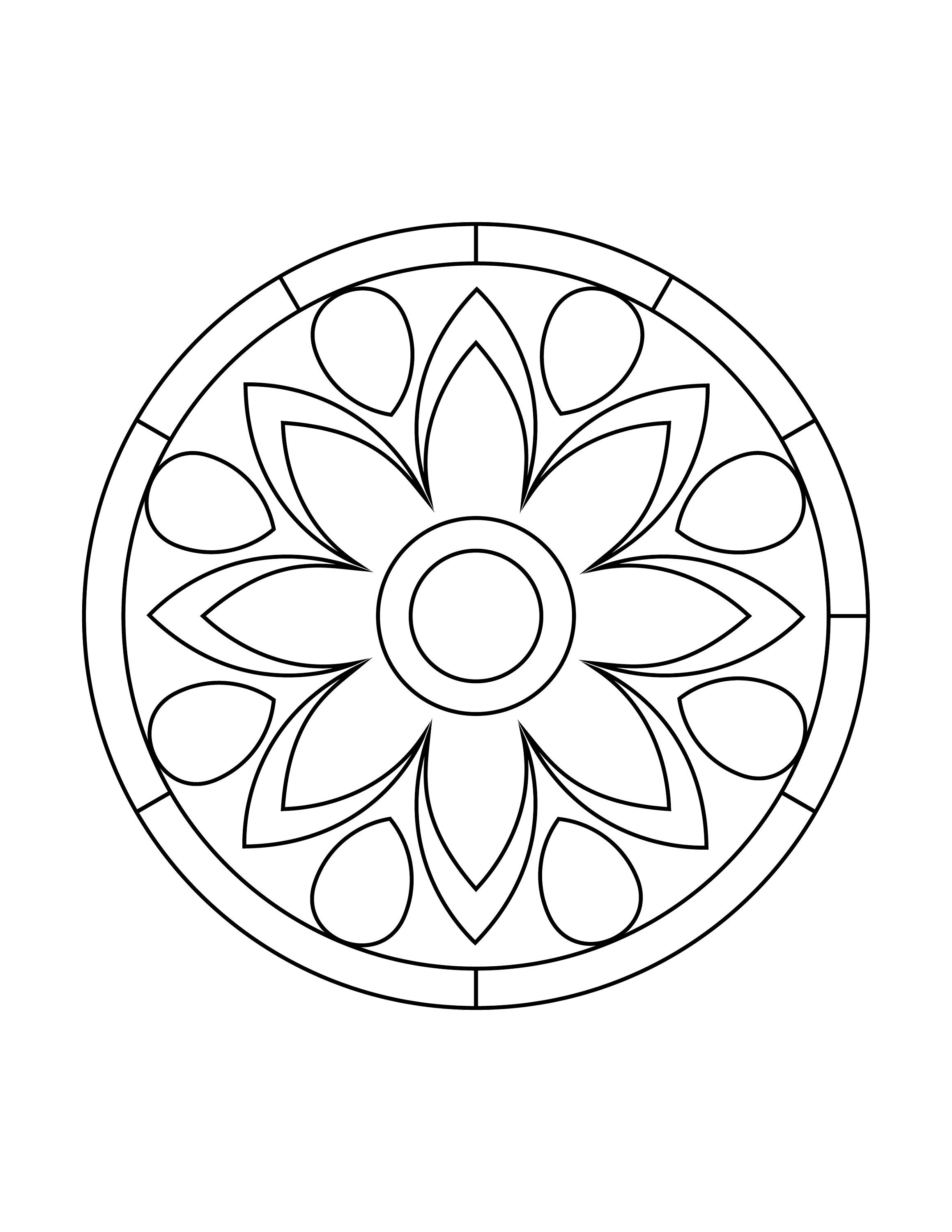20 Mandala for KIDS, Coloring Pages Pdf, Digital Download - Etsy
