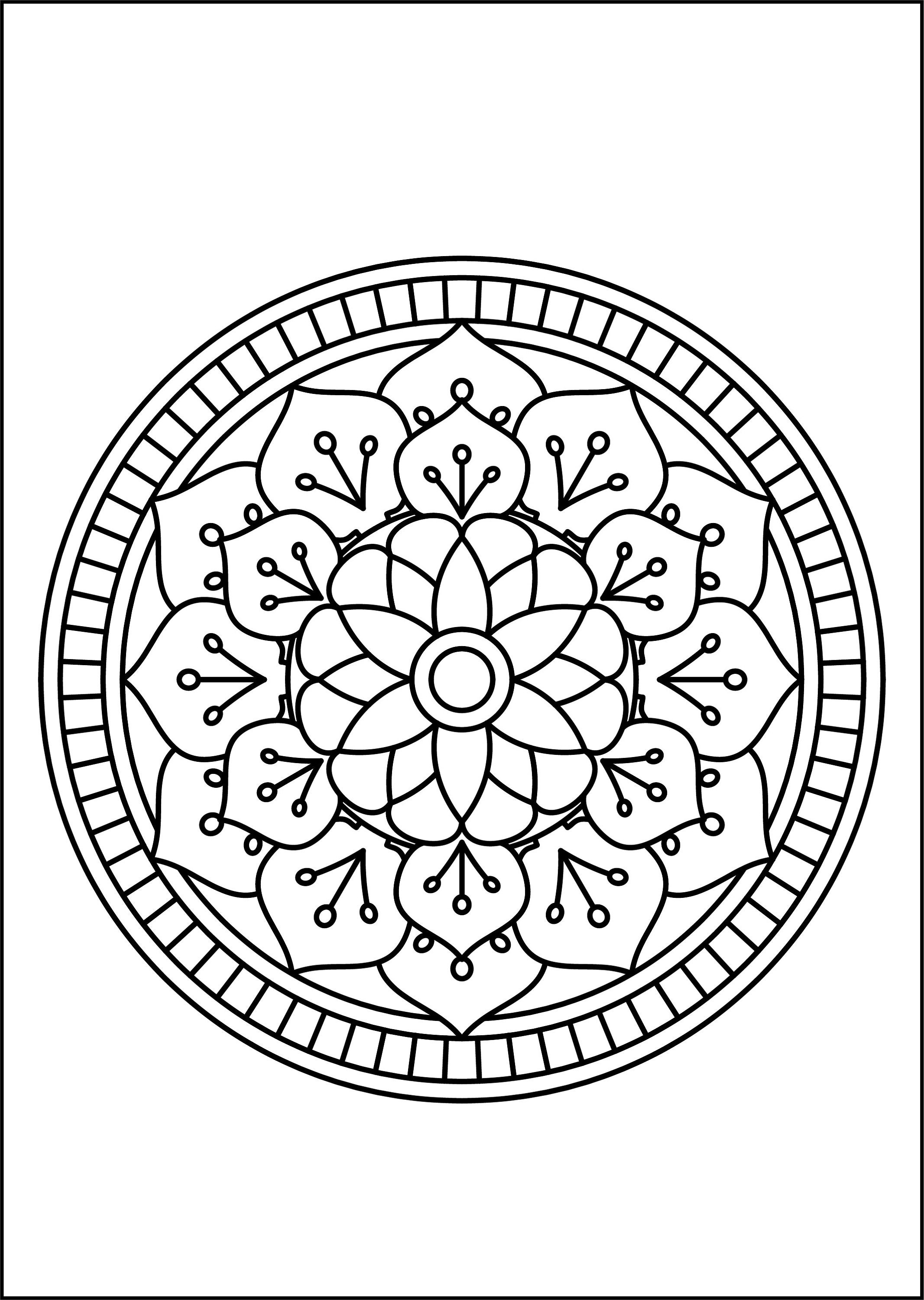 25 Mandala for KIDS, Coloring Pages Pdf, Digital Download - Etsy Australia
