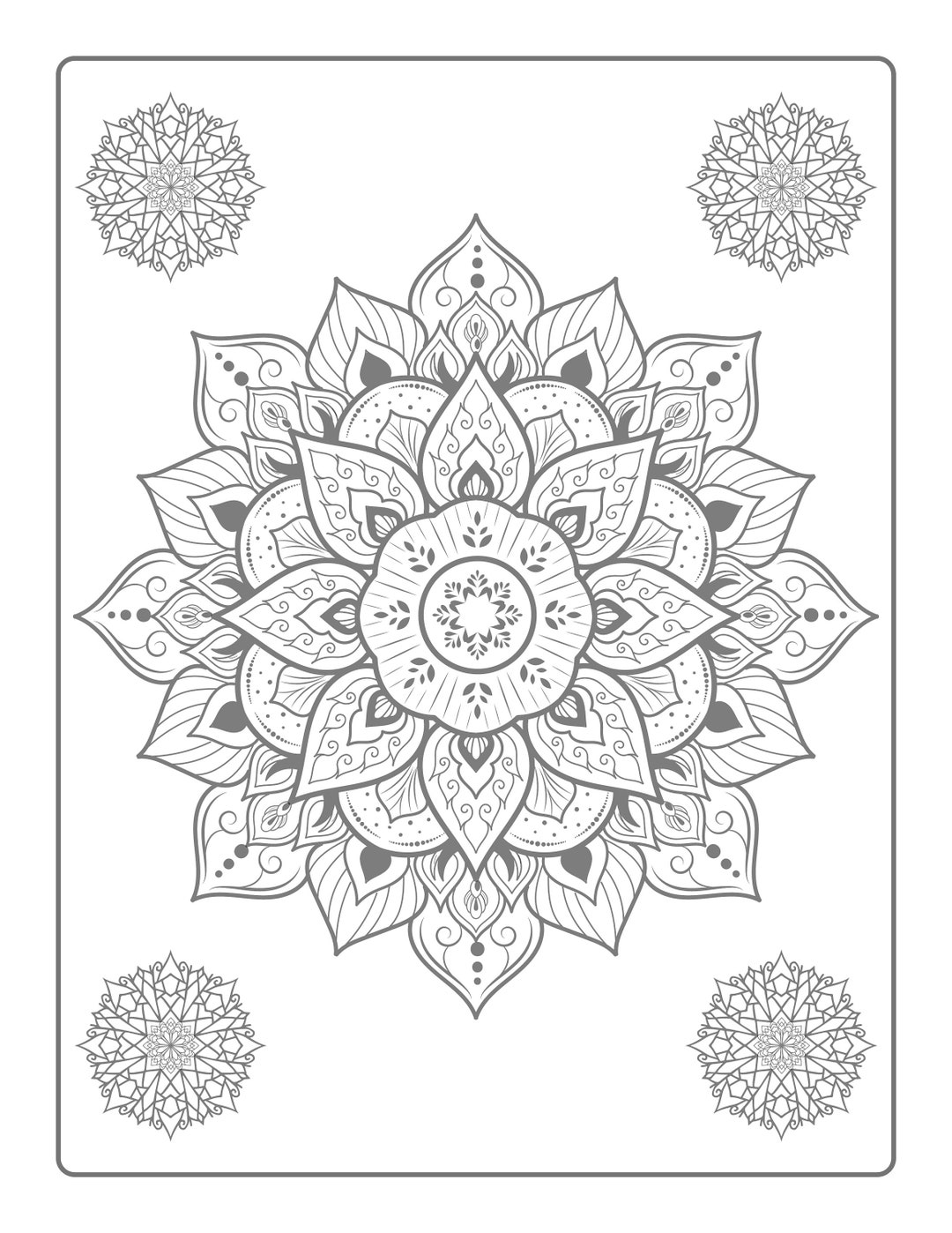 10 Mandala for ADULTS, Coloring Pages Pdf, Digital Download - Etsy