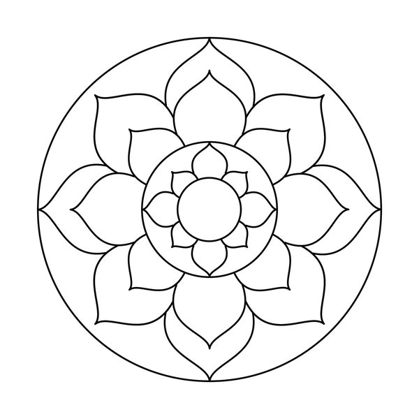 20 Mandala for KIDS, Coloring pages pdf, digital download