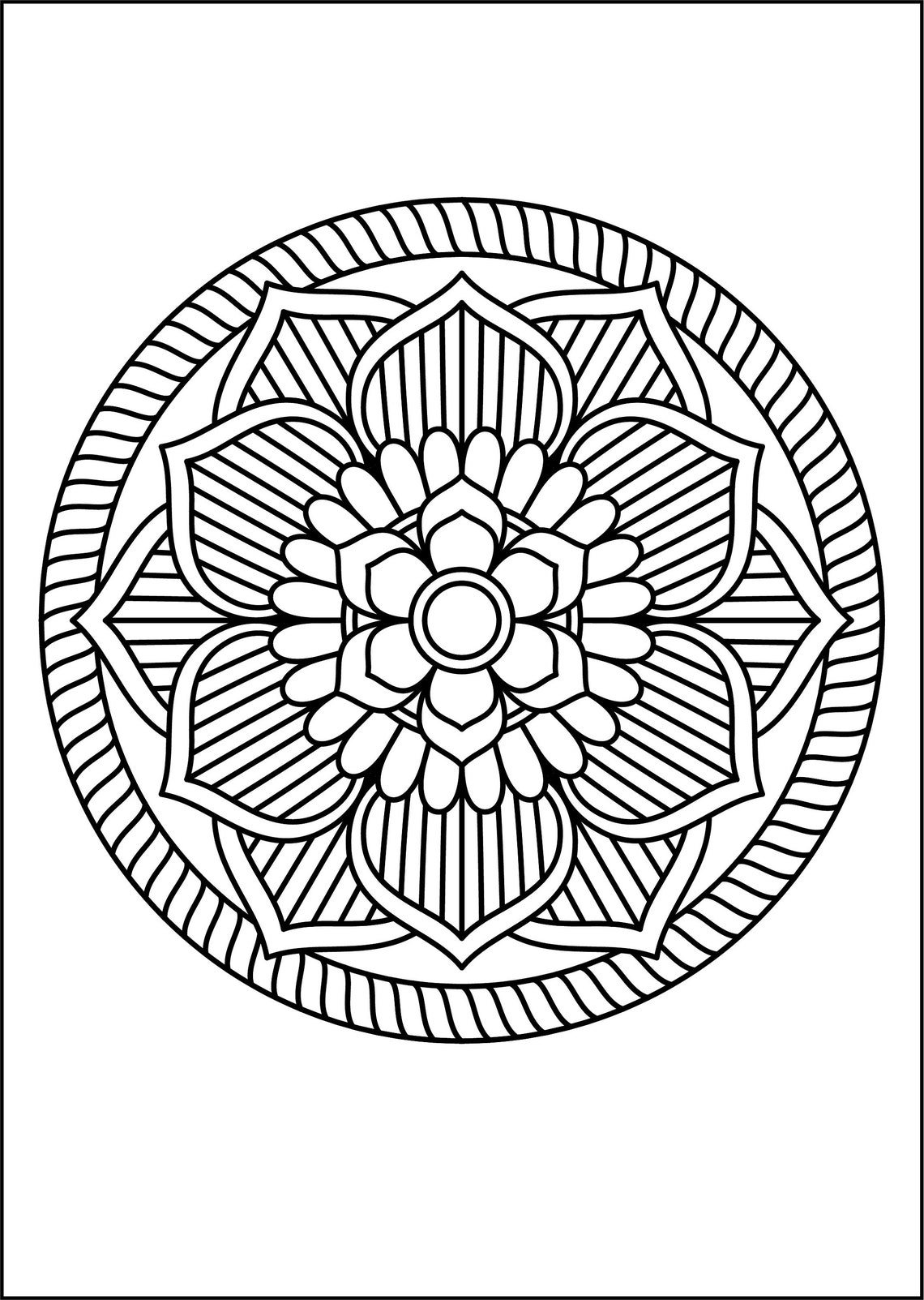 25 Mandala for KIDS, Coloring Pages Pdf, Digital Download - Etsy