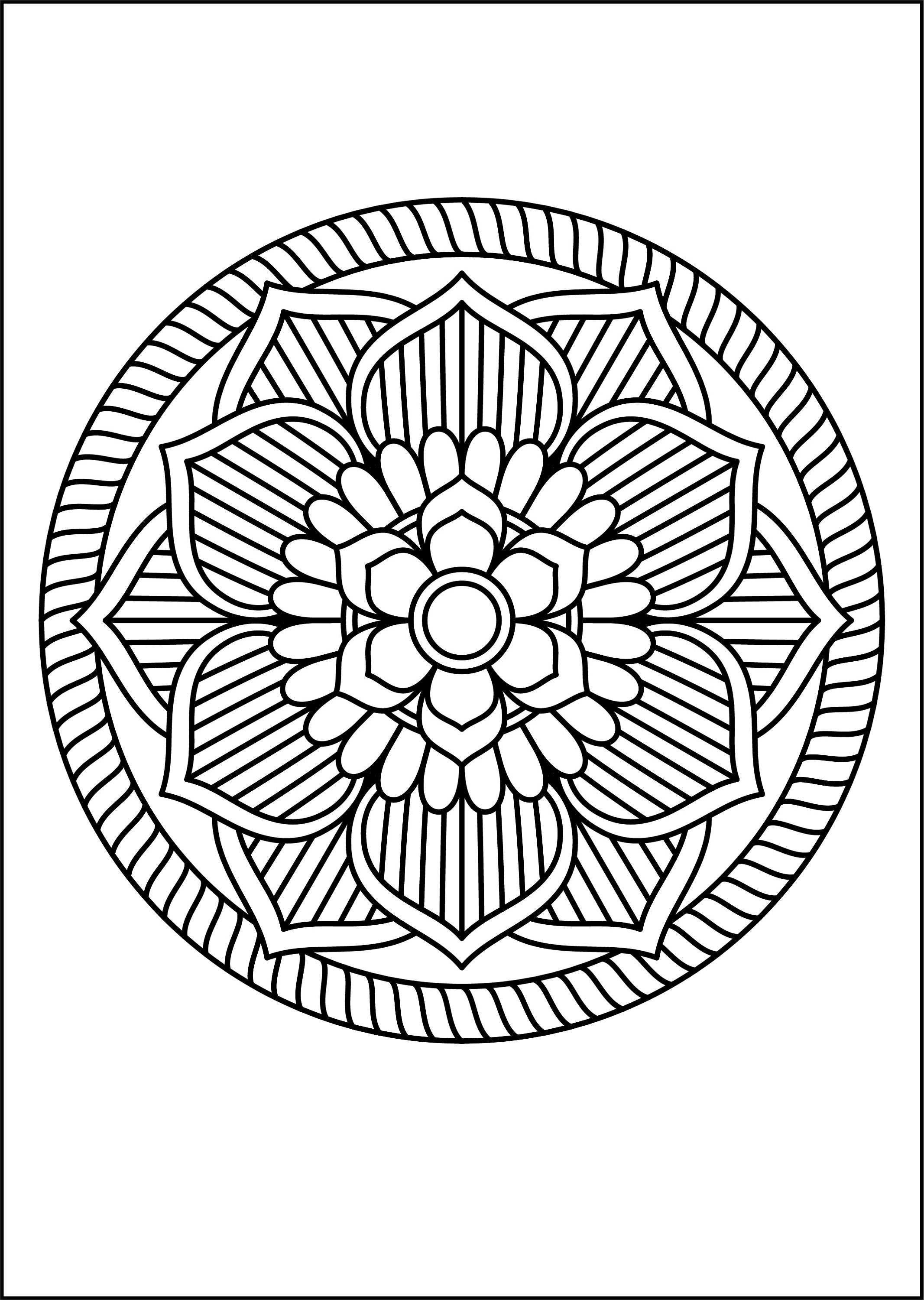 25 Mandala for KIDS, Coloring Pages Pdf, Digital Download - Etsy