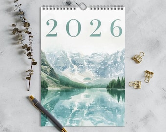 2026 Wall Calendar | Nature Landscapes, Home & Office Decor
