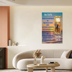 When I Lost You Canvas Wall Art – Memorial Decor for Loved One in Heaven – Sympathy Gift, Eco-Friendly Print, Remembrance Art