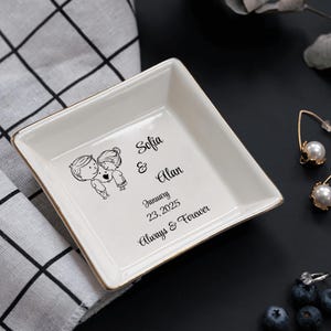Unique Personalized Ceramic Plates – The Ultimate Wedding Gift or Anniversary Surprise for Cherished Couples!