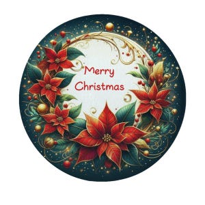 Festive Poinsettia Glass Cutting Board – The Ideal Kitchen Companion for Holiday Meal Prep