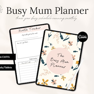 The Busy Mum Planner for Busy Mum | Hectic Life Planner | Wife Week Planner | Printable Notepad | Handwriting Journal | Undated Planner