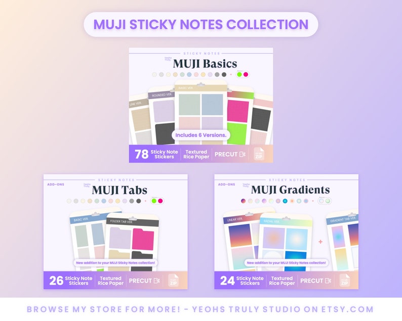 Muji Color Background 40 MUJI STYLE Notebook Cover • Landscape • Portrait • Aesthetic ...