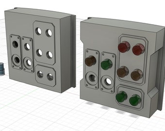 Inuti cyklotronbrytarplattan 3D-utskriftsfiler för HasLab Spenglers Proton Pack DIGITAL NEDLADDNING