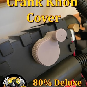 Spirit Halloween 80% Scale Ghostbusters Proton Pack Raytheon Crank Knob Cover upgrade