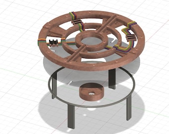 Utskrivbart lock för inre cyklotron, 3D-utskriftsfiler för HasLab Spenglers Proton Pack, DIGITAL NEDLADDNING