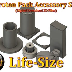 Accessory set 3D Print Files for Spirit Halloween Life Size Proton Pack DIGITAL DOWNLOAD