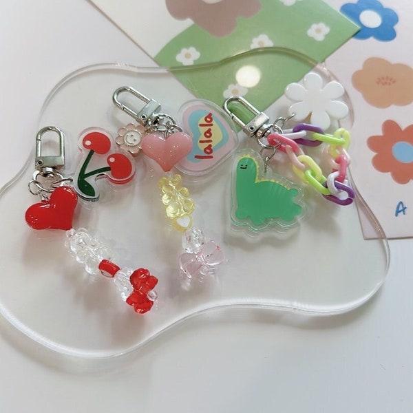 Cute Korean Keychain Etsy