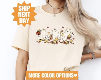 Retro Pooh Ghost Halloween Shirt, Spooky Season Shirt, Winnie The Pooh Fall Sweatshirt, Ghost Pooh Shirt, Winnie The Pooh Halloween Shirt
