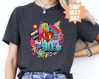 Western jaren 90 shirt, grappig jaren 90 T-shirt, Take Me Back To The 90s shirt, jaren 90 party T-shirt, jaren 90 hiphop shirt, jaren 90 verhoogd comfort kleuren shirt