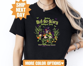 Micky's nicht so beängstigend Halloween Party Shirt, Mickey & Friends Halloween Shirt, Halloween Familie Shirt, Disney Halloween 2024 Shirt