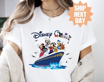 Cadeaux pour les amoureux de Mickey Mouse, chemise vacances croisière Disney, chemise voyage Disney, chemise capitaine Mickey Mouse, chemise croisière Disney, T-shirt Disney