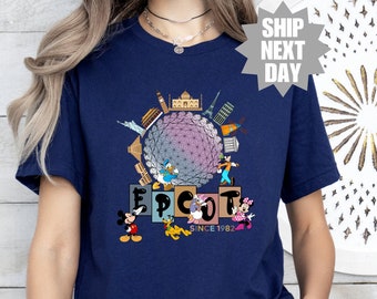 Disney Epcot 2024 Shirts, Disney Epcot Shirt, World Traveler Shirt, Disney Castle Shirt, Disneyland Vacation Shirt, Mickey And Friends Shirt