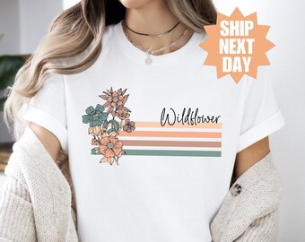 Flower Shirt Aesthetic, Wild Flower Shirt, Botanical Shirt, Nature Lover Shirt, Gift For Flower Lover, Cute Flower Shirt, Flower Lover Shirt
