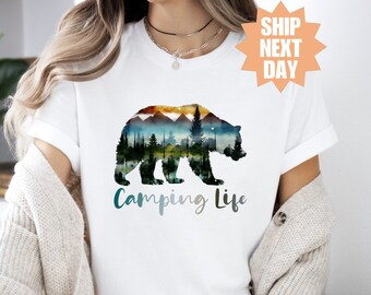 Camper T-shirt, Camping Life Shirts, Camp Group Shirts, Adventure Shirt, Happy Camper Shirt, Camper Shirt, Camping Group, Funny Camper Shir