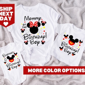Mickey Birthday Family Shirt, Birthday Matching Family Shirt, Birthday Disney Family Shirt, Mickey Birthday Shirt, Birthday Boy Family Shirt