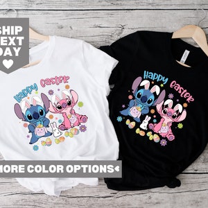 Disney Stitch Happy Easter Shirt, Lilo Stitch Happy Easter Shirt, Easter Disney Stitch Shirt, Stitch Bunny Shirt, Disney Happy Easter Shirt