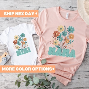 Mama Mini Shirt, Matching Mommy and Me Shirt, New Mom Shirt, Mama Mini Matching Shirt, Mama Shirt, Mother and Daughter Outfits, Mini T-Shirt