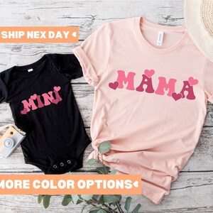 Mama Mini Shirt, Matching Mommy and Me Shirt, New Mom Shirt, Mama Mini Matching Shirt, Mama Shirt, Mother and Daughter Outfits, Mini T-Shirt