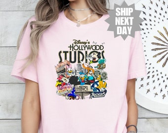 Camiseta de la familia Disney, camiseta de Disney Hollywood Studios, camiseta de viaje a Disney, camiseta de vacaciones de Disney, camiseta vintage de viaje a Hollywood Studios
