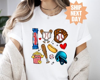 Baseball Lover Shirt, Baseball Shirt, Baseball Mom Shirt, Baseball Game Day Shirt, Mothers Day Gift, Ballpark Shirt, Family Baseball T-Shirt