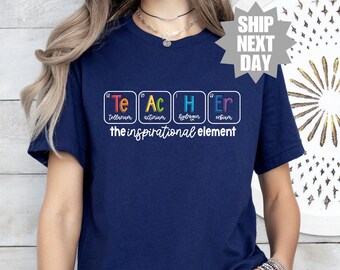Chemise enseignant drôle, enseignant l'élément inspirant, chemise enseignant vibes, rentrée des classes, cadeau enseignant Speed, cadeau enseignant mignon