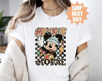 Camiseta de Mickey y sus amigos, camiseta clásica de Mickey Mouse de Disney Comfort Colors®, camiseta de vacaciones de Disneyland, camiseta de vacaciones familiares de Disney
