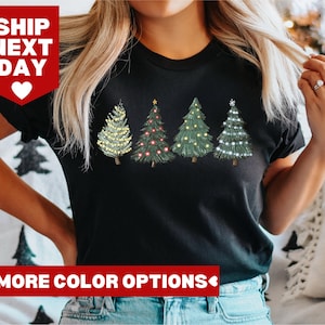 Christmas Trees Shirt, Christmas Tee, Christmas Shirt, Shirts For Christmas, Christmas Shirts for Women, Cute Christmas Shirt, Holiday Tee