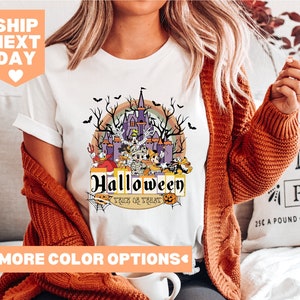 Disney Trick or Treat Shirt, Disney Halloween Shirt, Disney Halloween Matching Shirt, Mickey Minnie and Friends Shirt, Disney Matching Shirt