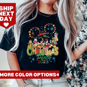 Mickey's Very Merry Christmas Party 2023 Shirt, Disney Family Matching shirt, Mickey Mouse Tee, Disney Xmas Party T-shirt, Holiday T-Shirt