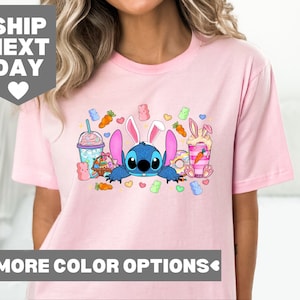 Stitch Happy Easter T-Shirt, Cute Stitch Easter Shirt, Stitch Bunny Shirt, Disney Stitch Happy Easter Shirt,  Lilo Stitch Happy Easter Shirt