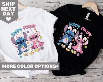Disney Frohe Ostern Shirt, Lilo Stitch Frohe Ostern Shirt, Ostern Disney Stitch Shirt, Stitch Bunny Shirt, Disney Frohe Ostern Shirt